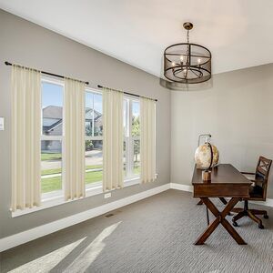 Sheer Curtain set 37X95 2 Light Filtering Window Drapes Rod Pocket